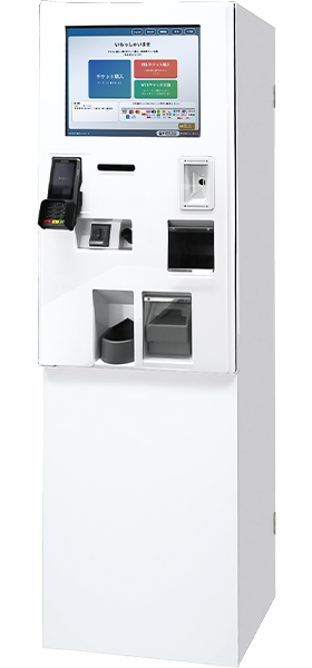 裏からロール交換やお釣り補充ができる背面開きタイプの筐体