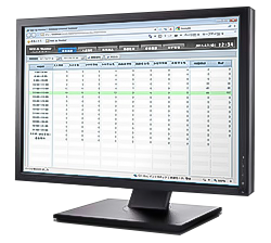 バックヤードPCでのWEB de Monitorの画面