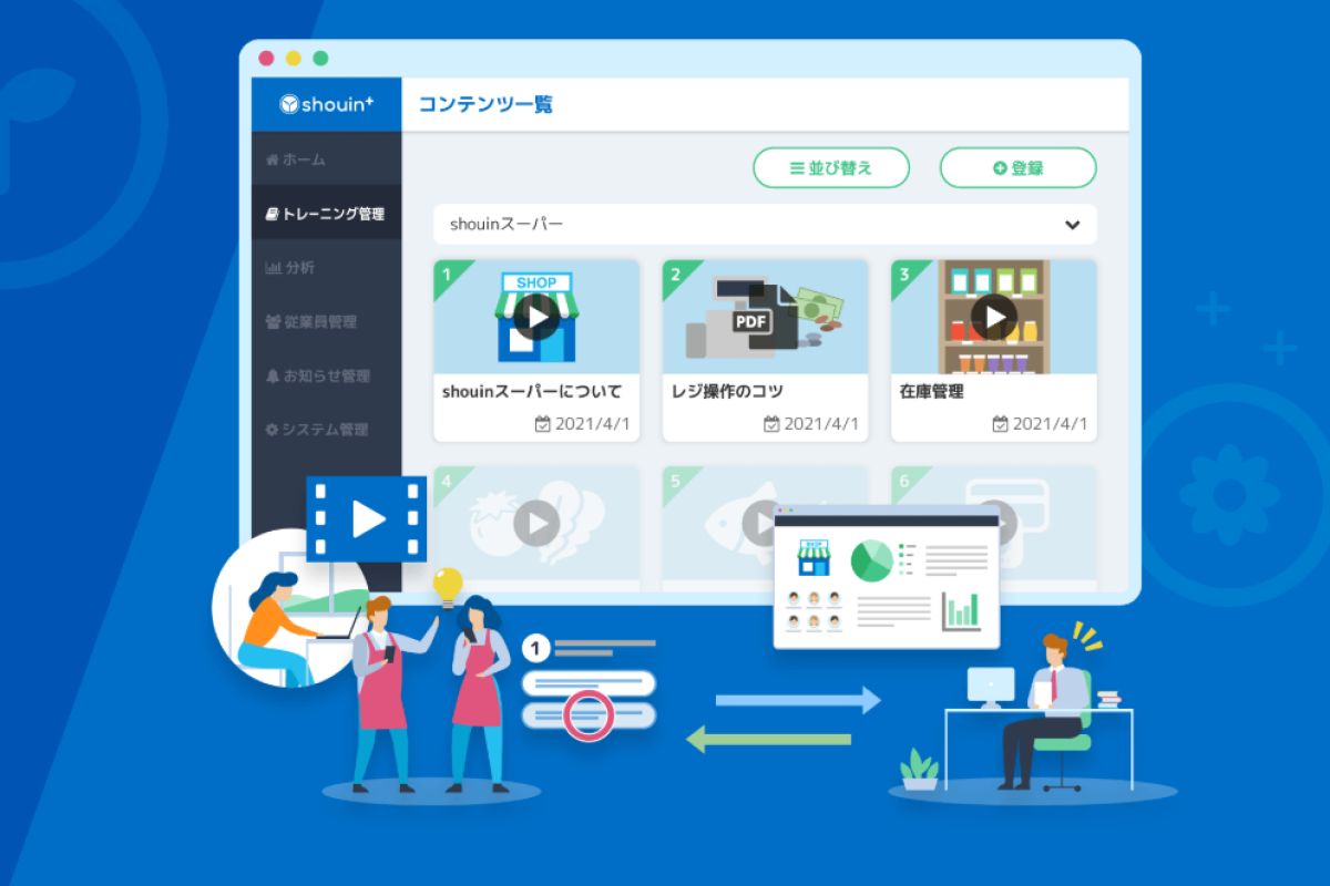 バックヤードPCでのWEB de Monitorの画面